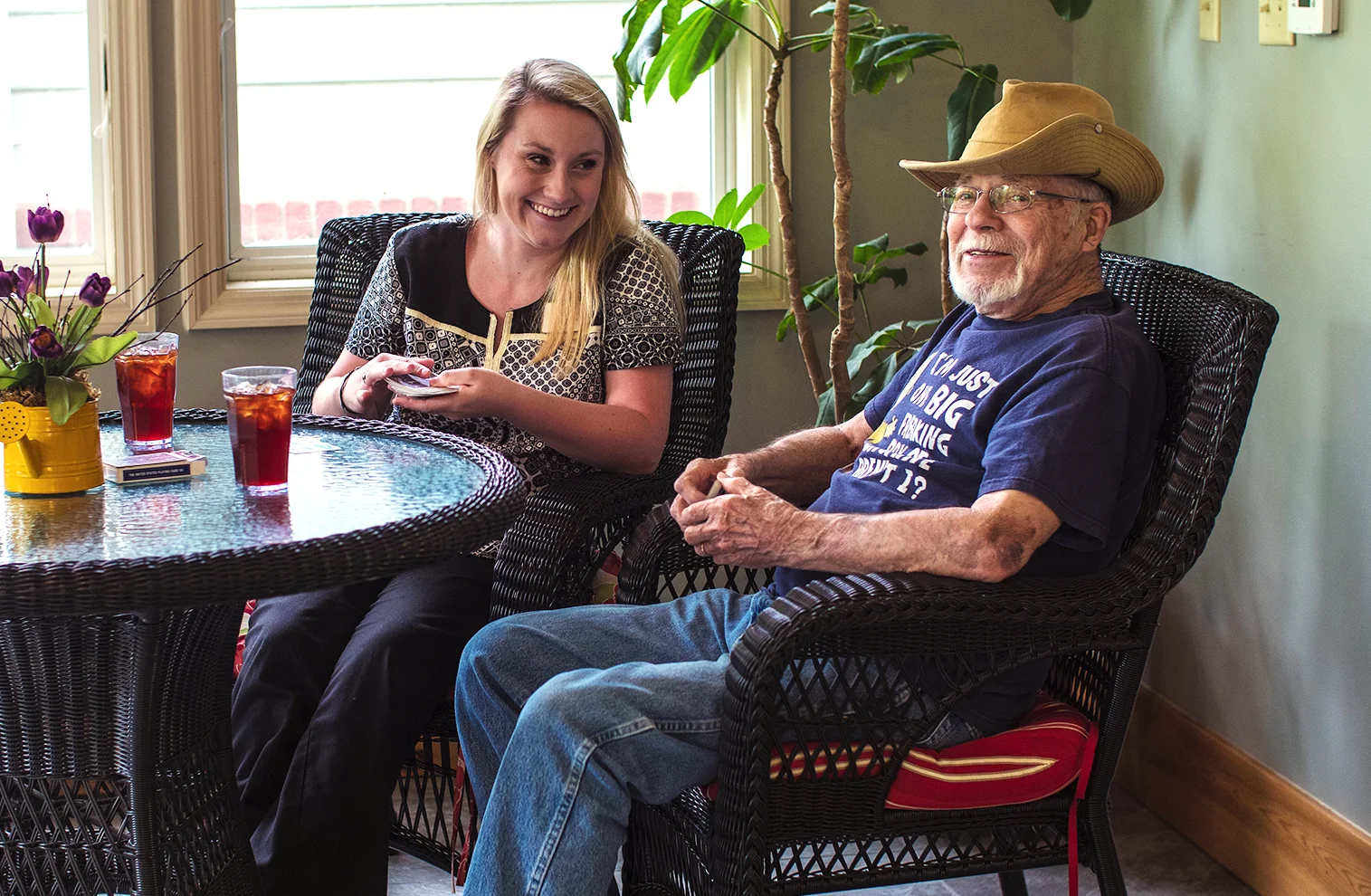 family touring assisted living community